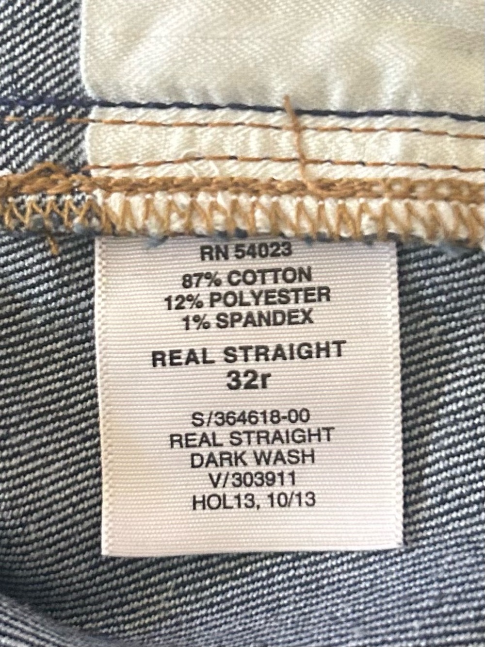 Gap 1969 Real Straight Jeans Dark Wash Denim Women’s 32 - Picture 5 of 5